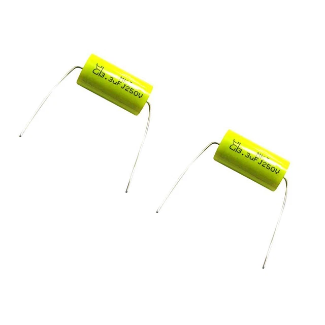 2pcs 250 v 3.3uf audio haut-parleur diviseur crossover non-polarité