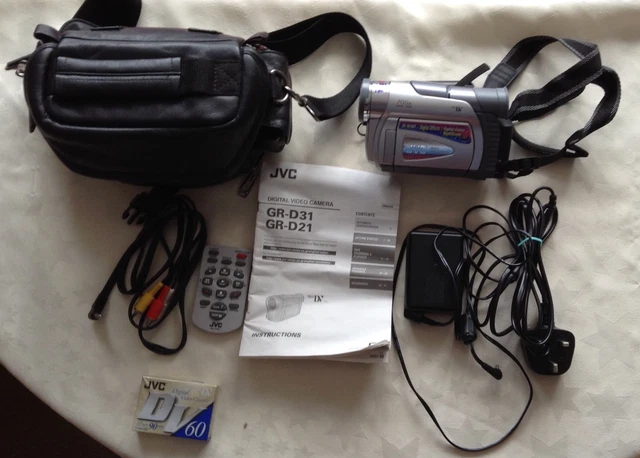 Caméscope numérique Mini DV JVC GR-DX77AS - HS/TEL QUEL/PIECES/REPARATION + CARTE