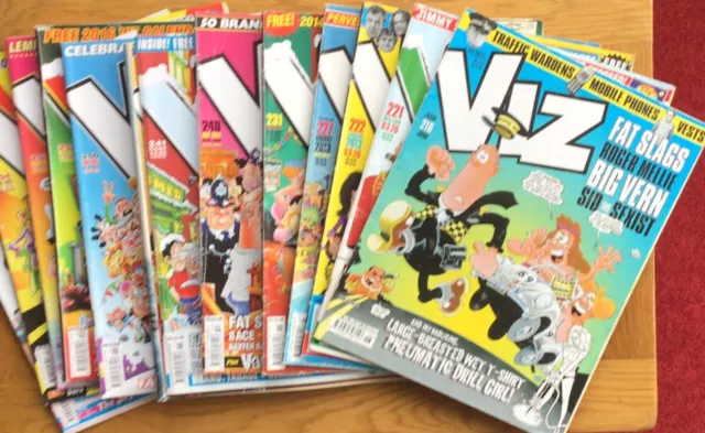 Viz Adult Magazine Comic x 12 , Job Lot Bundle Including 4 Calendars  2013-2016