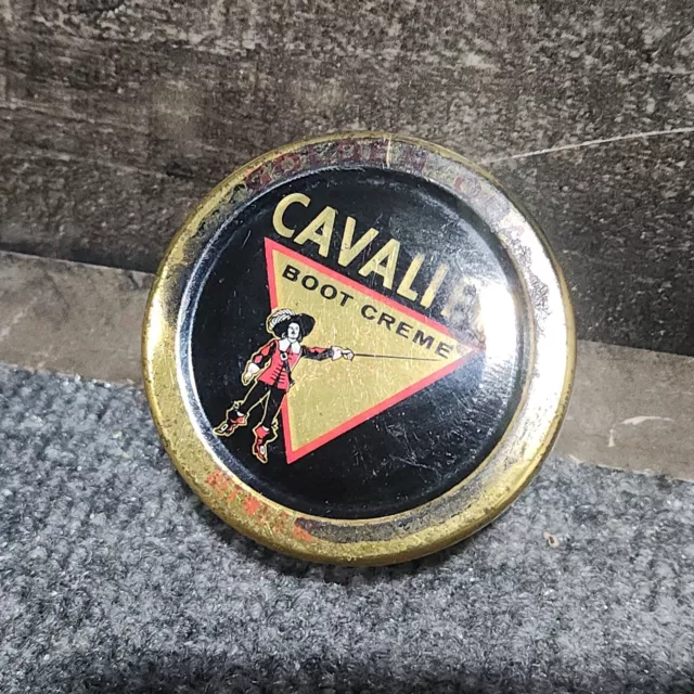 Vtg Cavalier Boot Creme Polish Light Bone 2oz Almost Full