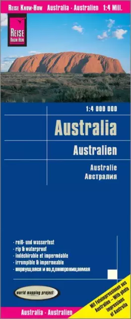 Reise Know-How Landkarte Australien / Australia (1:4.000.000) | Rump | 2 S.