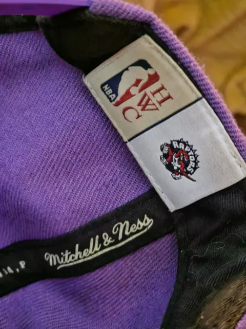 MITCHELL & NESS NBA Toronto Raptors Purple HWC Black Red Team Logo ...