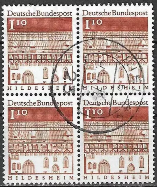 BRD 1966 Mi-501 Trinitatishospital Hildesheim Bauwerke Briefmarke Bund (XD4292)