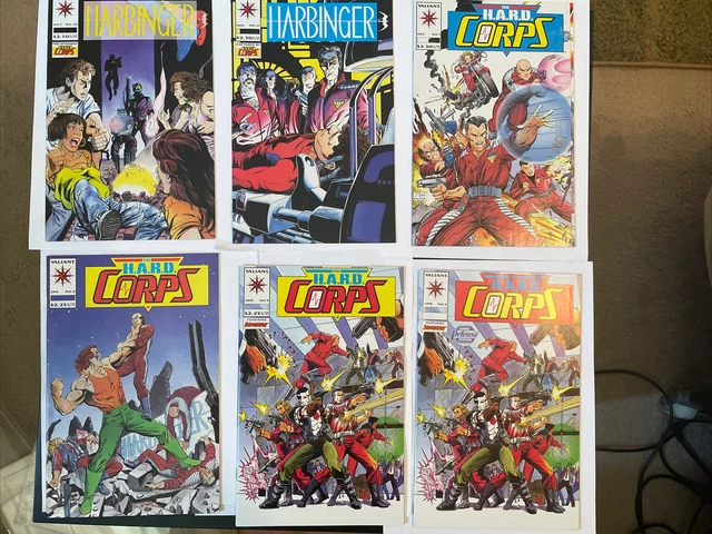 Hard Corps Valiant Lot of 13 #1-2, 5, 8, 17-20, 23 includes Harbinger 10-11 VF+
