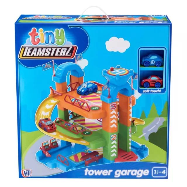 TEAMSTERZ TINY Garage playset with 2 cars