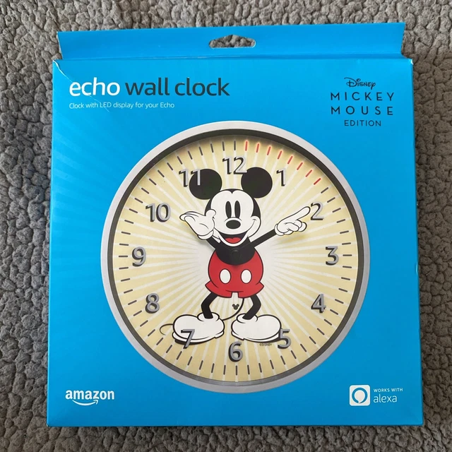 AMAZON ECHO ALEXA Wall Clock Digital LED Smart Disp. Disney Mickey