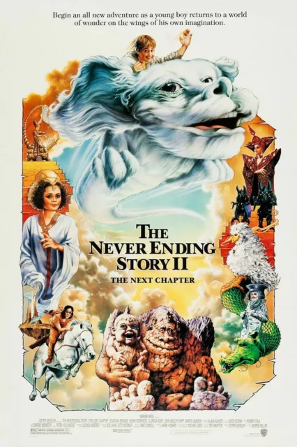 Never Ending Neverending Story 2 Ii Original Rolled Movie Poster 1994 Brandis