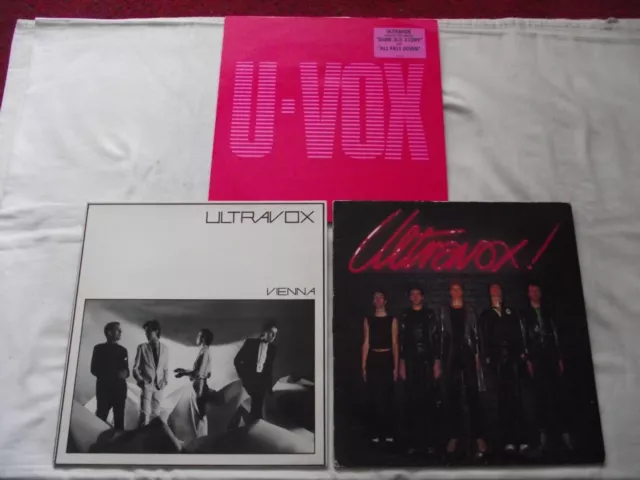 Ultravox Lp Collection Lot ** Vienna, U-Vox, Ultravox! (1977)