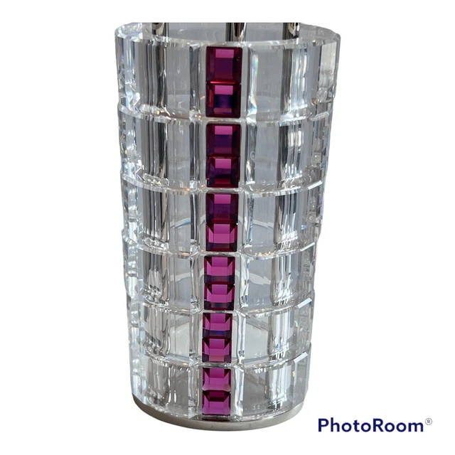Swarovski Crystal Rainbow PINK FUCHSIA ZIRCON Napkin Rings Set of 6 Holder