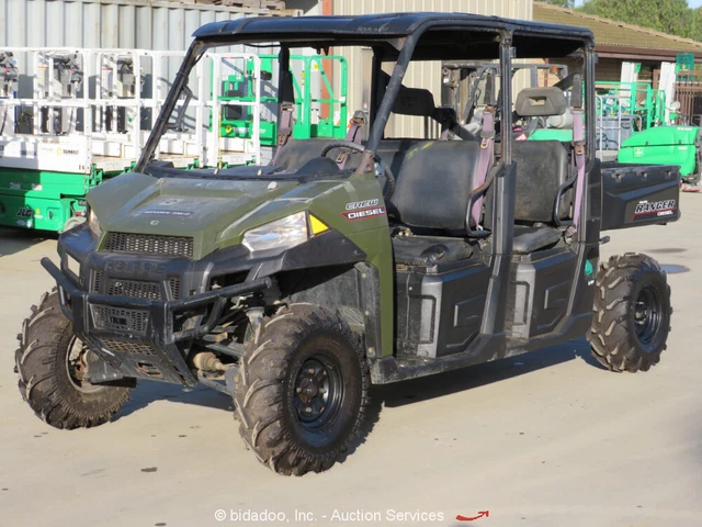 2016 Polaris Ranger Crew 4WD Industrial Equipment Cart Diesel Dump Bed
