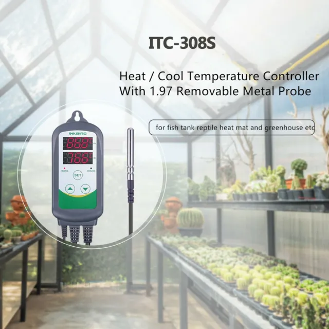 INKBIRD REGOLATORE DIGITALE Temperatura Termostati ITC-308S Sonda  Rimovibile Sensore EUR 10,24 - PicClick IT