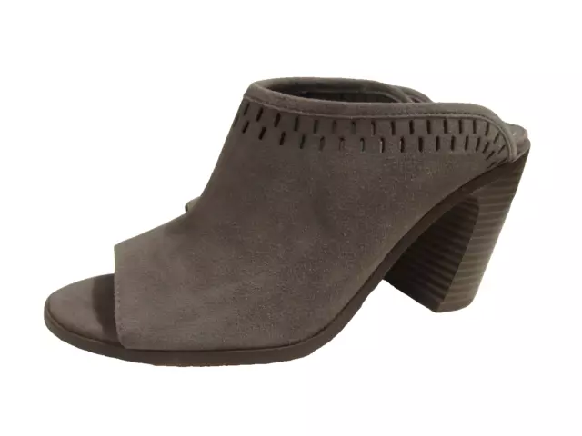 Vince Camuto Merlyna Gray Suede Leather Mule Shoes Women 7 US / 37.5 EU NWOB