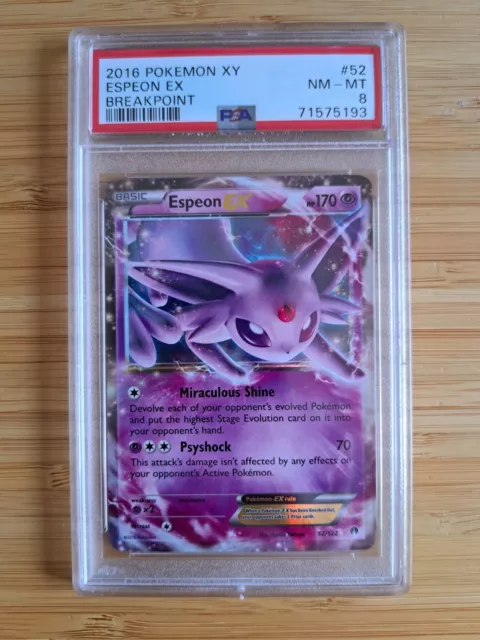 Espeon EX Breakpoint (55/122) - PSA 8, very low pop