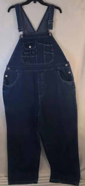 Xhilaration Plus Size Womens 20W Denim Jean Bib Carpenter Overalls Farmeralls