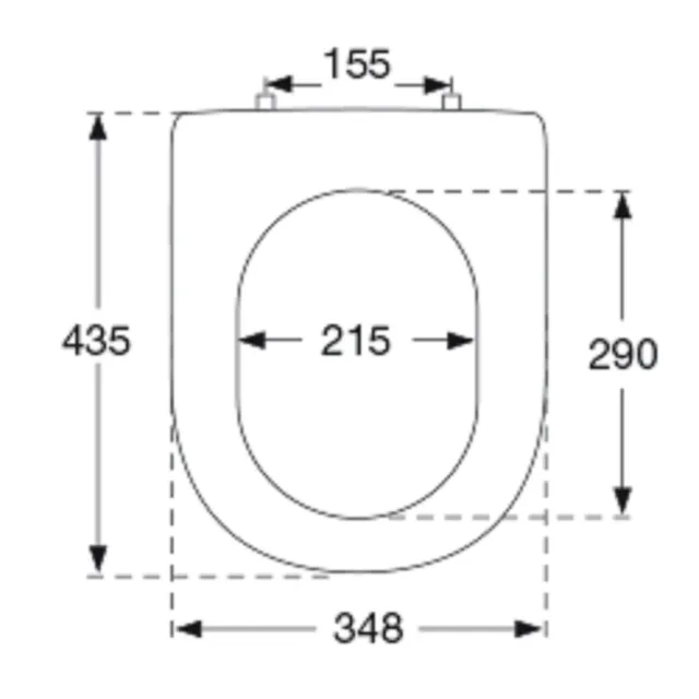 Tapa de inodoro Pressalit V&B Magnum asiento de inodoro blanco noble 104030-B33999M 2