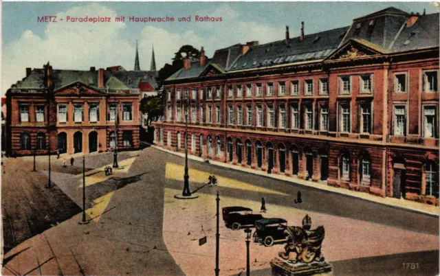CPA AK METZ - parade square with main guard and town hall (393303)