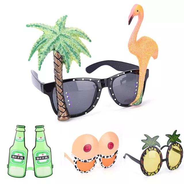 Funny Hawaiian Tropical Sunglasses Beach Sun Glasses Fancy Dress Party Costum-wf