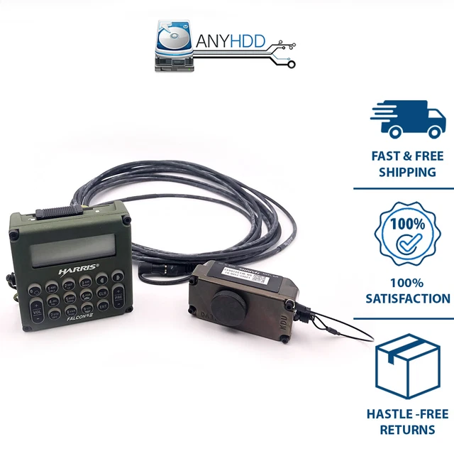 Harris Falcon II Military Radio Keypad Display Unit 10511-1300-03 +Cable+Adapter