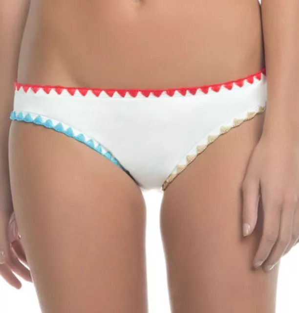 NEW Lucky Brand Night Dreamer Basic Hipster Bikini Bottom White Multi XS XSmall