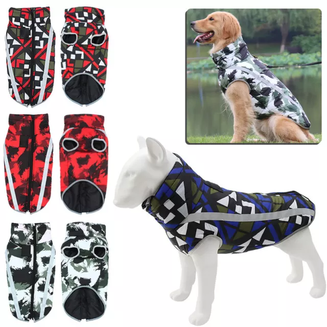 Dog Waterproof Warm Coat Raincoat Pet Jacket Outdoor Reflective Clothes