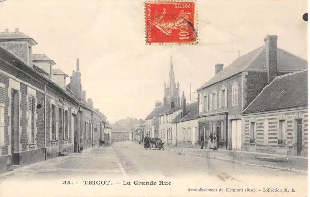 Cpa 60 Tricot / La Grande Rue
