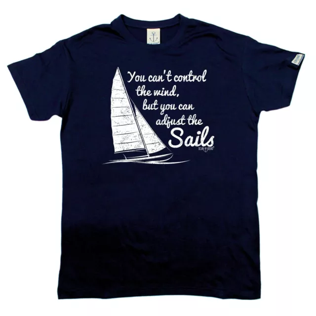Sailing T-Shirt Funny Novelty Mens tee TShirt - You Cant Control The Wind Gift