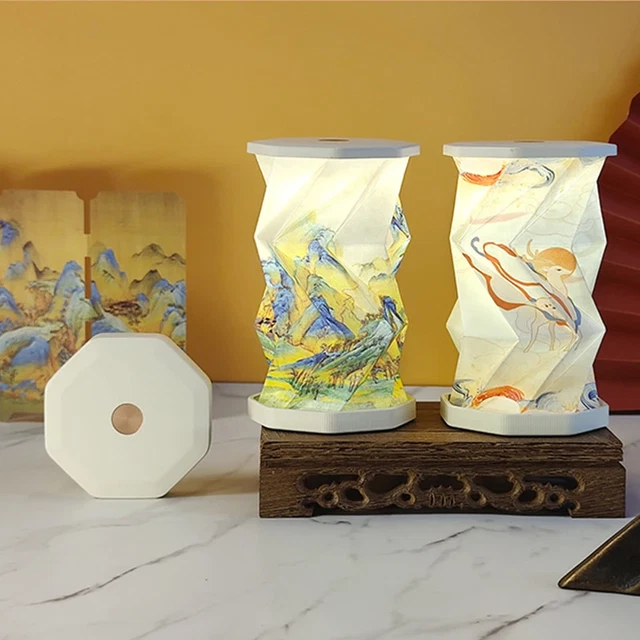 Portable Mini Table Lamp Usb Rechargeable Dimmable Night Light Folding