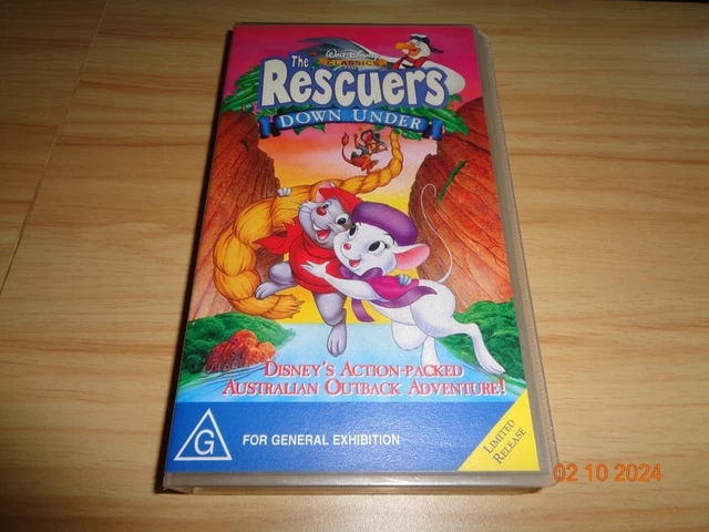 THE RESCUERS DOWN Under VHS Video Walt Disney Classics Rated G EUR 34