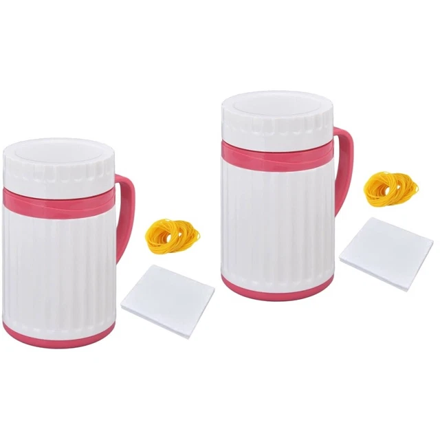2 Sets Collecteur De Artificiel Gobelet Tasse Bétail Coupe