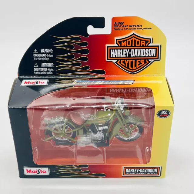 Maisto Harley Davidson 1928 JDH Twin Cam Motorcycle 1:18 Die Cast Series 24