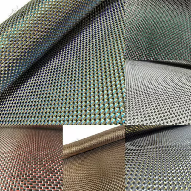 1PC 250G 3k Carbon Fiber Reflection Mixed Fabric Plain Weave Cloth 50cm*100cm