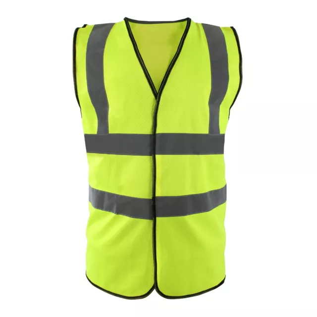 Hi Vis Vest High Visibility Orange Yellow Waistcoat Safety Security EN ISO 20471