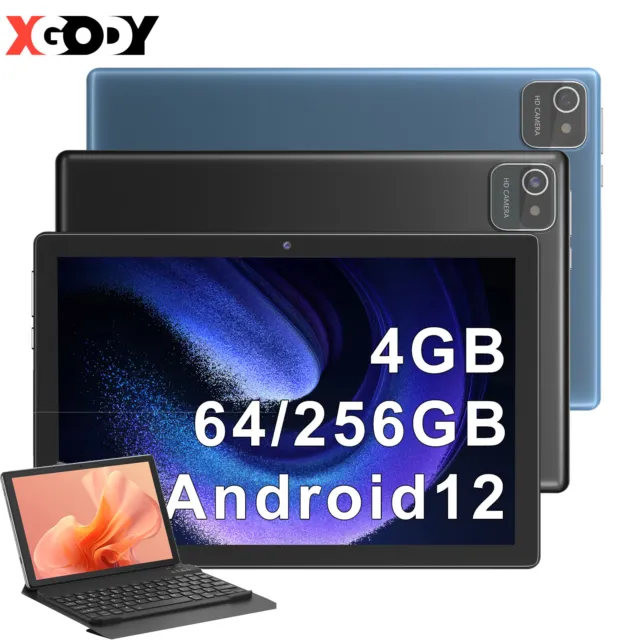 XGODY Pad PC Tablet 10 Zoll Android 12 4+256GB(1TB TF) 6000mAh 2.4G WiFi Tablet