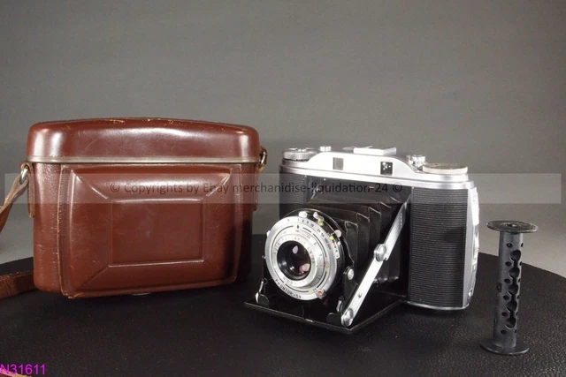 Agfa ISOLETTE III 6x6 Mittelformat + Apotar 4.5/85 mm + Tasche (N31611)
