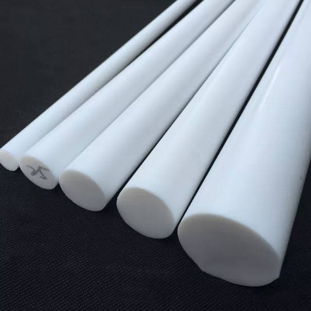 White PTFE  Round Rod Bar 5mm/6mm/8mm/10mm/12mm Dia 100/200/300mm Long