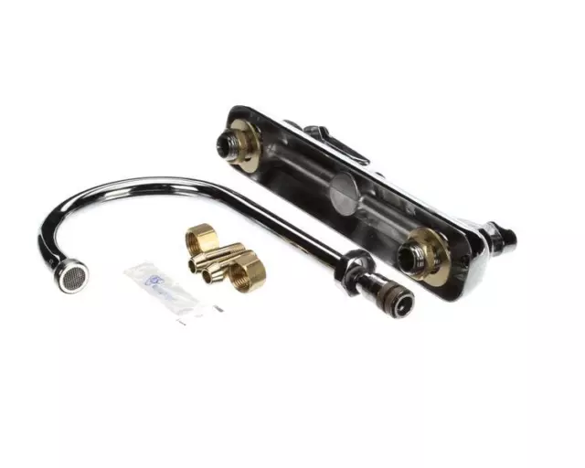 T&S Brass Workboard Faucet, Deck Mount, 8 Centers, 6 Swive B-1142 - Free