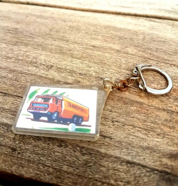 Porte Cles Cle Transports Andre Place Du Temple Valence / French Key Ring Truck