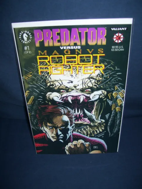 Predator Versus Magnus Robot Figher #1 Dark Horse Comics 1992 with Bag and Board