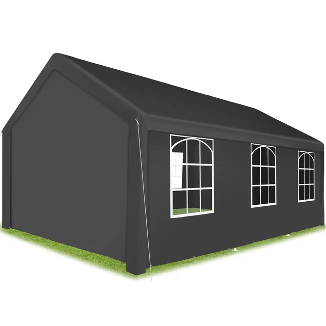 GARTEN PAVILLON 6X4M mit 4 Seitenteilen Pavillon Partyzelt Festzelt