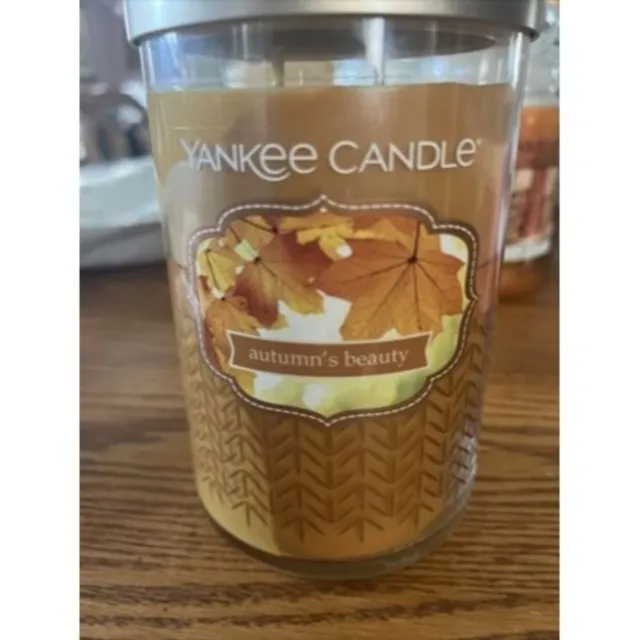 Yankee Candle AUTUMN BEAUTY 22 Oz Large 2-Wick Tumbler Jar New