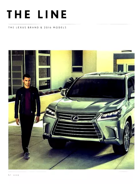 2016 Lexus Full Line Range—Ct Es Gs Gx Is Ls Lx Nx Rc Rx Fsport—90 Page Brochure