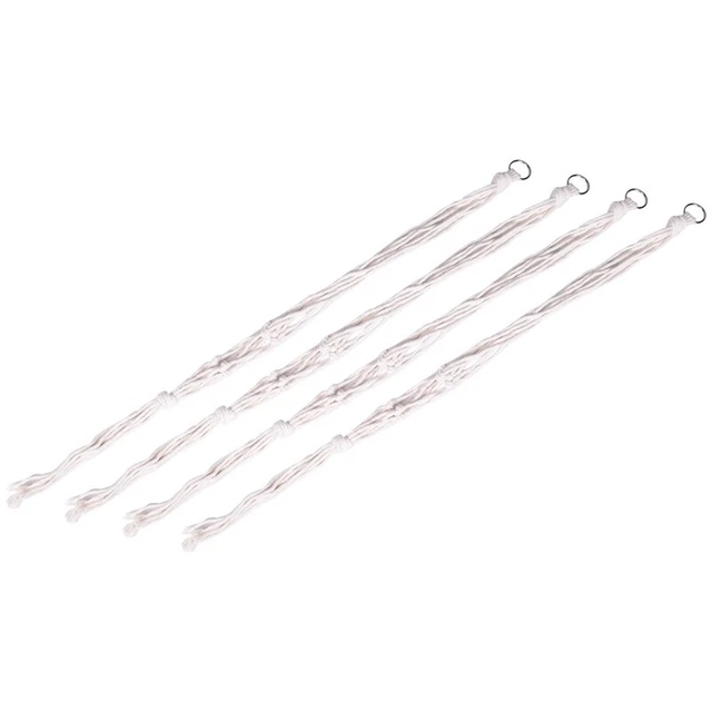 4 Stücke Makramee Kleider Bügel Set Hängen Pflanzer Hand Gemachte Baumwolle Q9E3