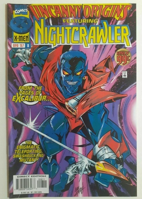 Uncanny Origins Featuring Nightcrawler #8 Marvel Comics April Apr 1997 (VFNM)