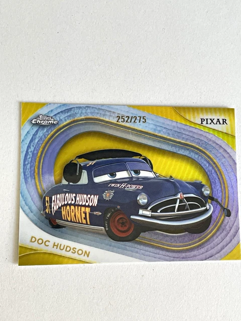 2023 TOPPS CHROME Disney 100 Doc Hudson /25 Orange Refractor