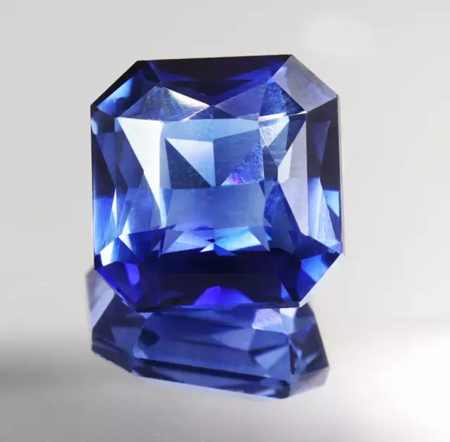 16x8 MM Naturel sans Défaut Kashmiri Saphir Bleu 23.00 CT Carré Desseré Gemme