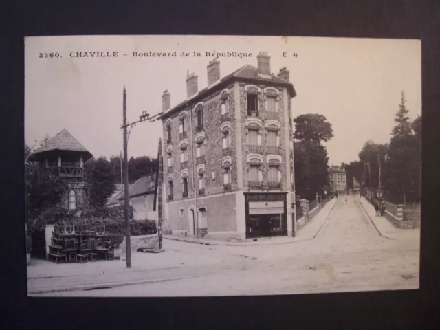 CPA -  ( 92 - Hauts-de-Seine )  - Chaville  - Boulevard de la République  - 1915