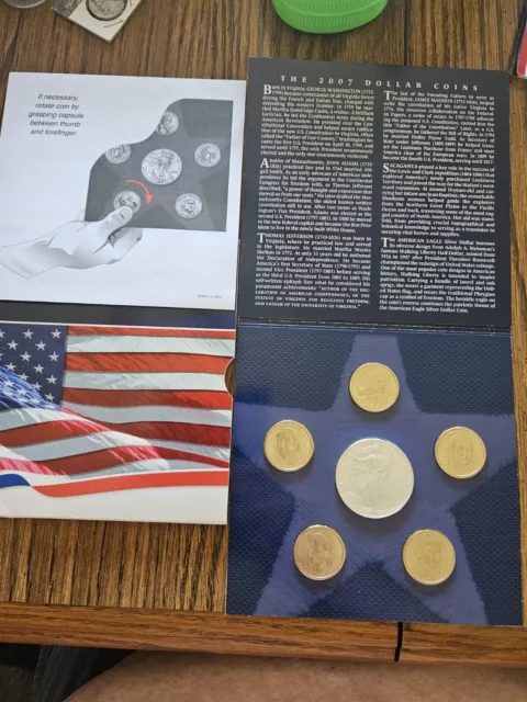2007 United States Mint Annual Uncirculated Dollar Coin Set Sealed