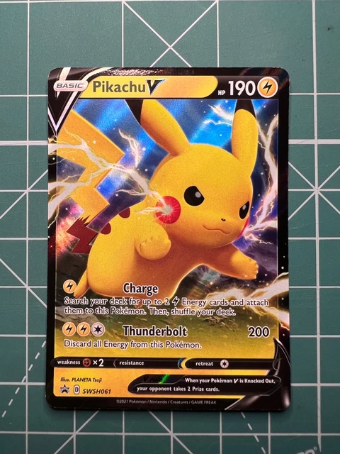 Pikachu V SWSH061 Promo Rare Holo - Sword Shield - ENG TCG