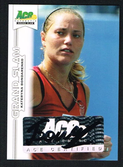 Kateryna Bondarenko signed autograph auto 2013 Ace Authentic Grand Slam Tennis