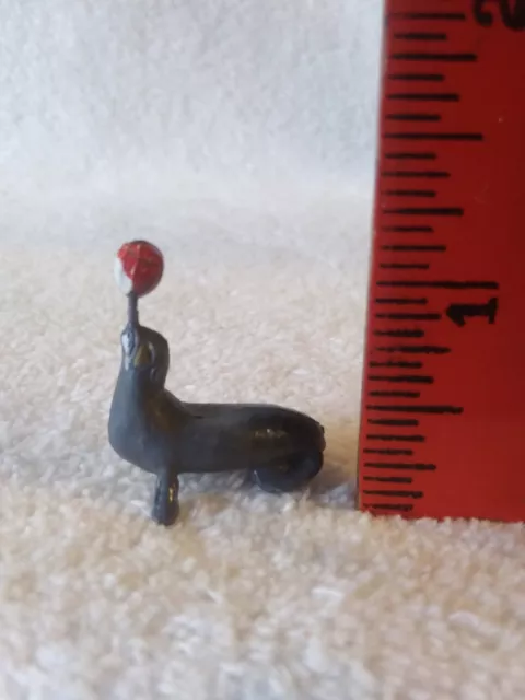 VTG Miniature Dollhouse Tiny Circus Seal Animal Figurine Plastic Playroom Toy